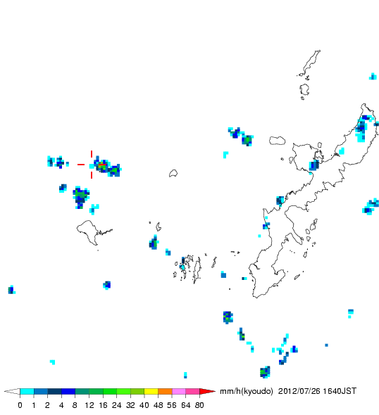 気象レーダー画像