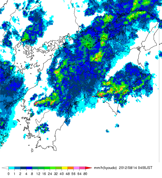 気象レーダー画像