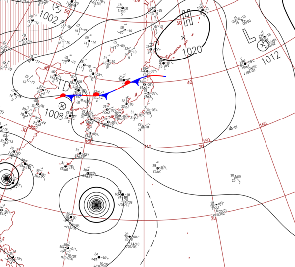 地上天気図