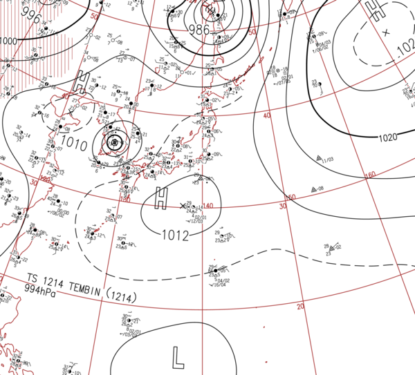 地上天気図