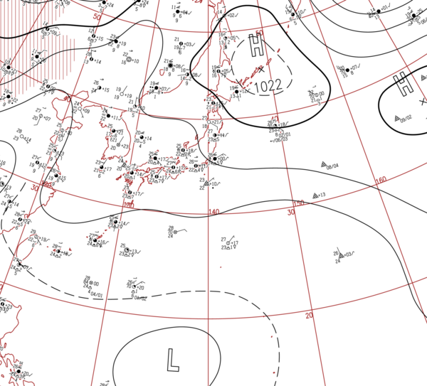 地上天気図