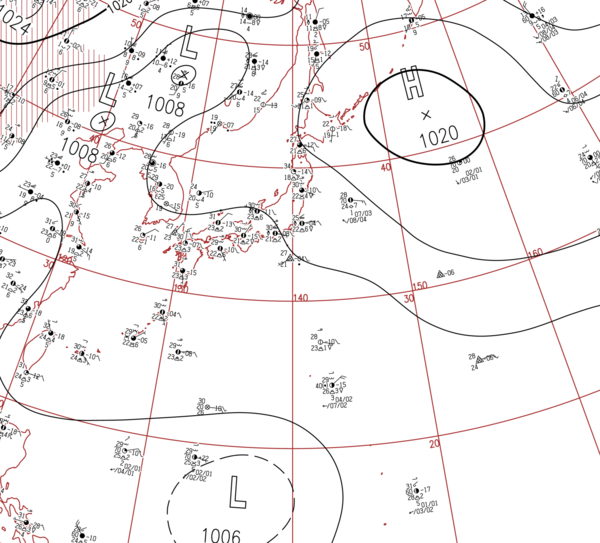 地上天気図
