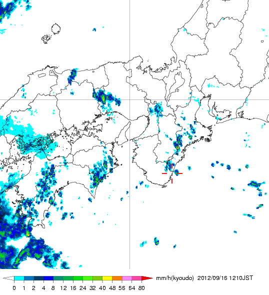 気象レーダー画像