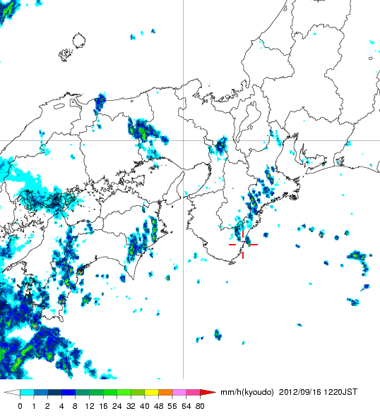 気象レーダー画像