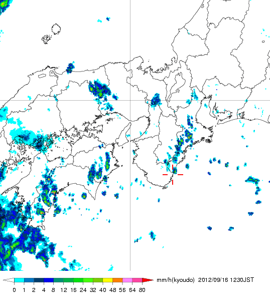 気象レーダー画像