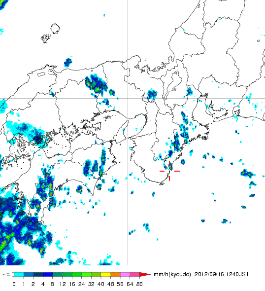 気象レーダー画像
