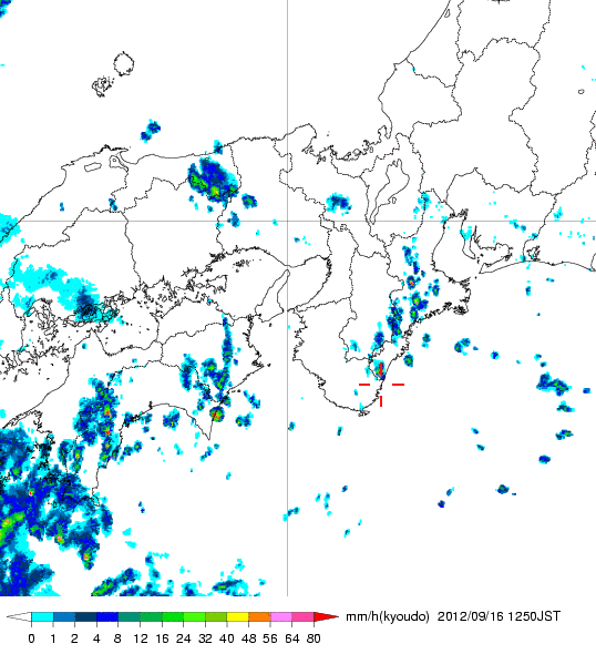 気象レーダー画像
