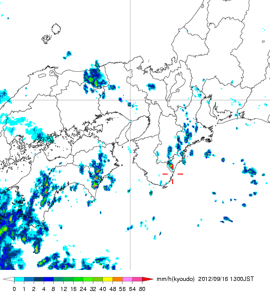 気象レーダー画像