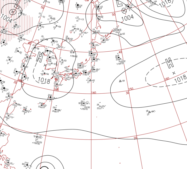 地上天気図