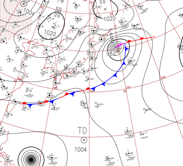 地上天気図