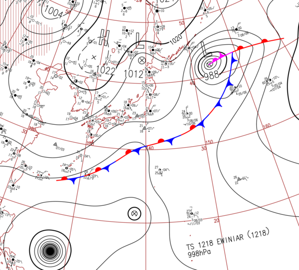地上天気図