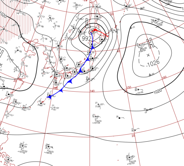 地上天気図