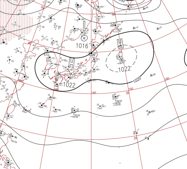 地上天気図