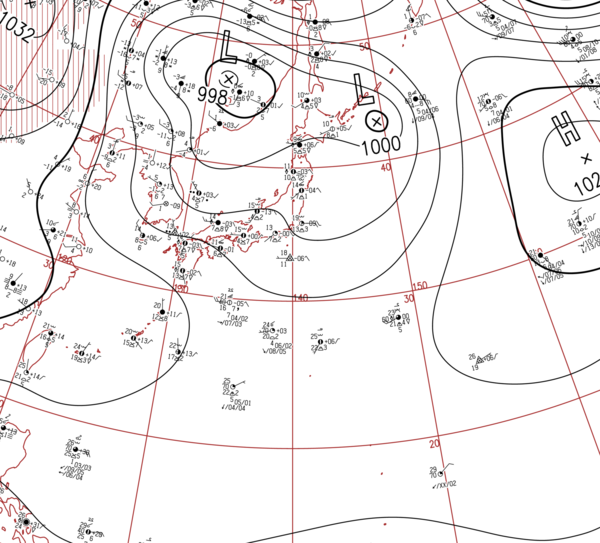 地上天気図