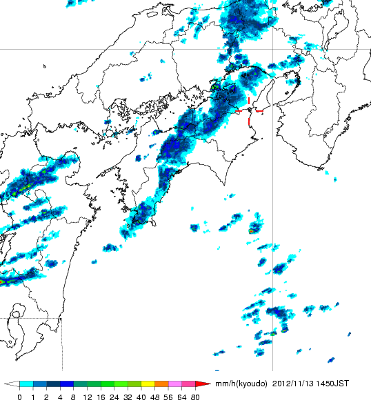 気象レーダー画像