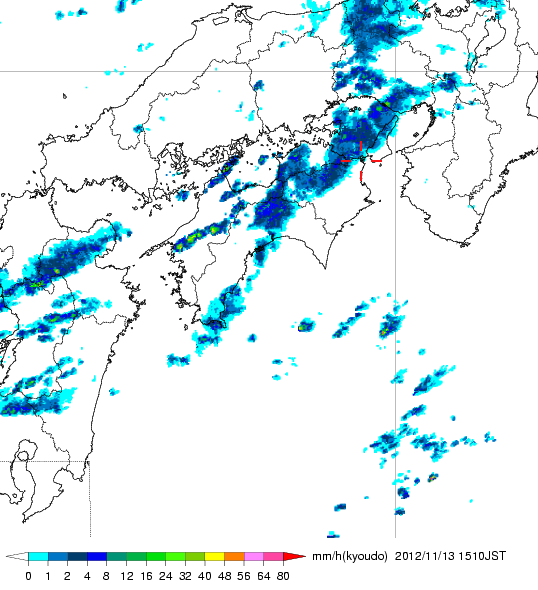気象レーダー画像