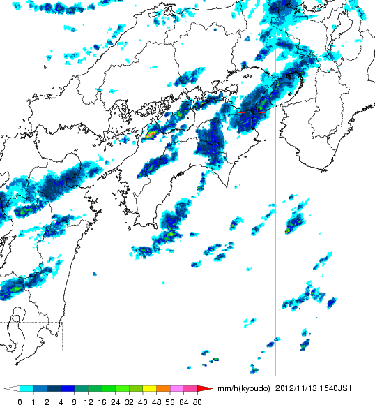 気象レーダー画像