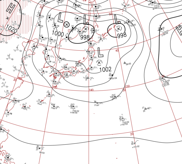 地上天気図
