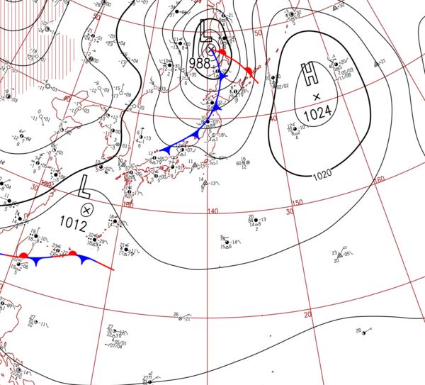 地上天気図