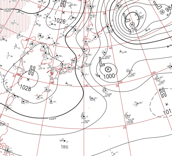 地上天気図