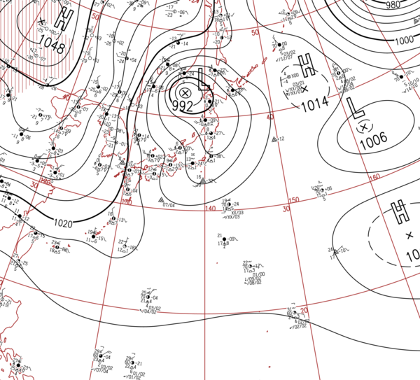 地上天気図