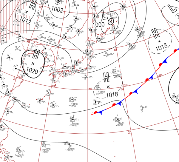 地上天気図