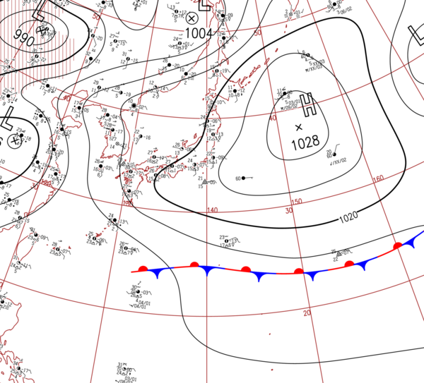 地上天気図