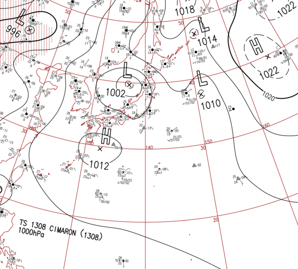 地上天気図