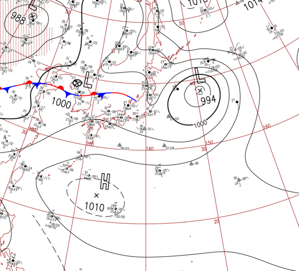地上天気図