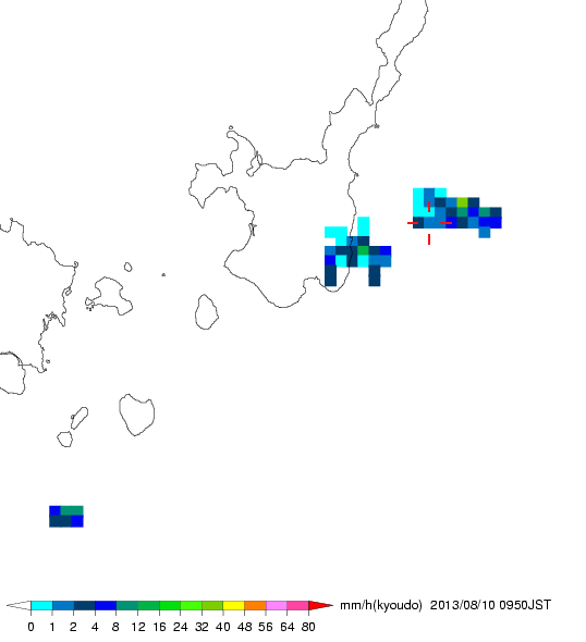 気象レーダー画像