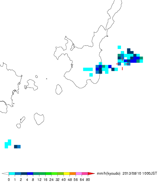 気象レーダー画像