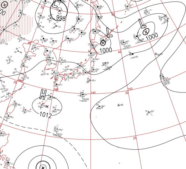 地上天気図