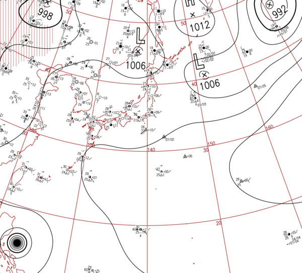 地上天気図