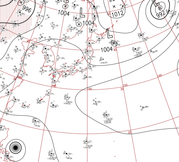 地上天気図