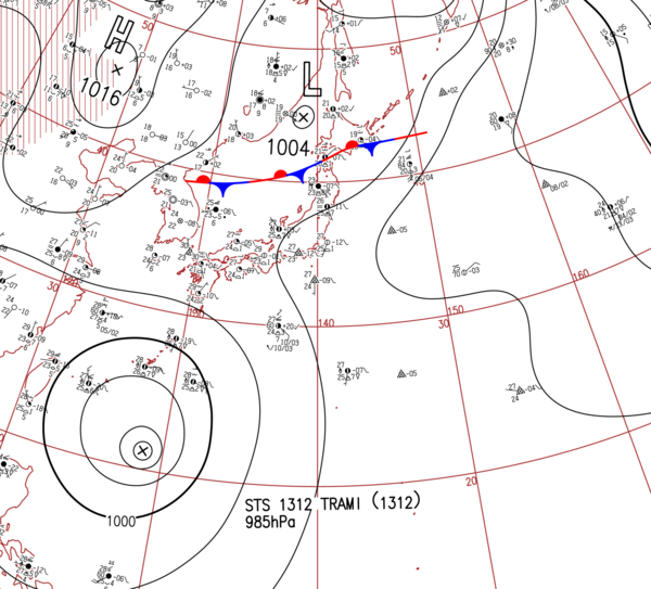 地上天気図