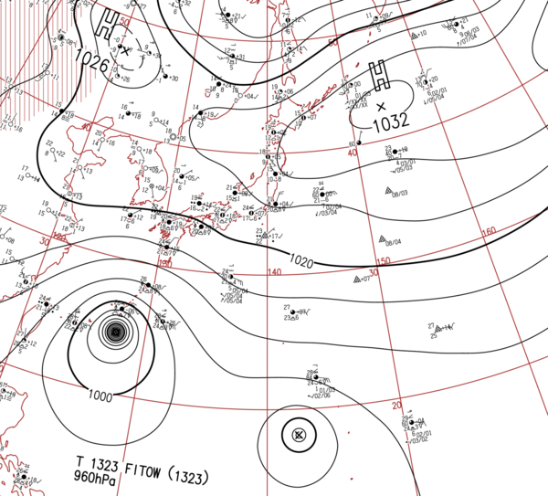 地上天気図