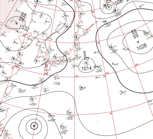 地上天気図