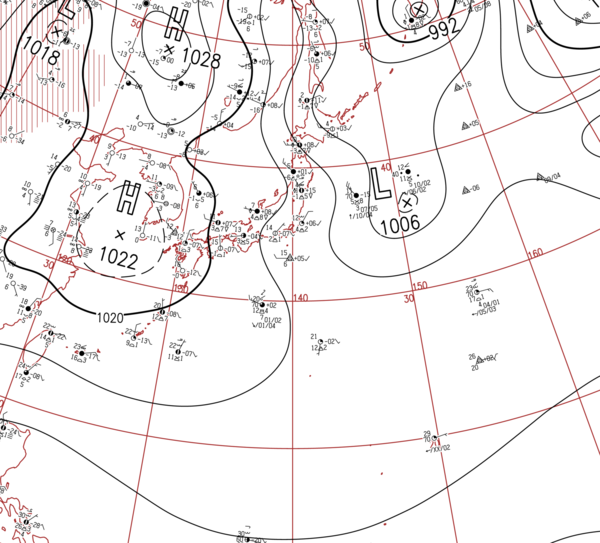 地上天気図