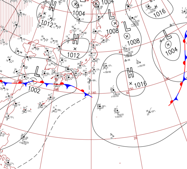 地上天気図