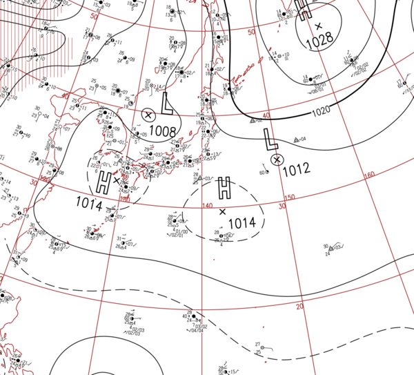 地上天気図