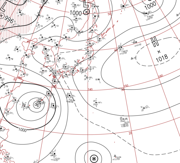 地上天気図