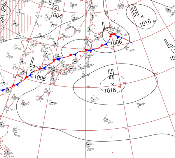 地上天気図