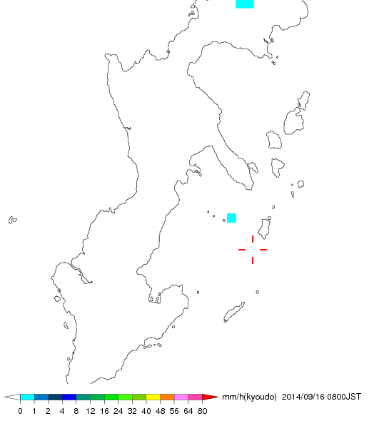 気象レーダー画像