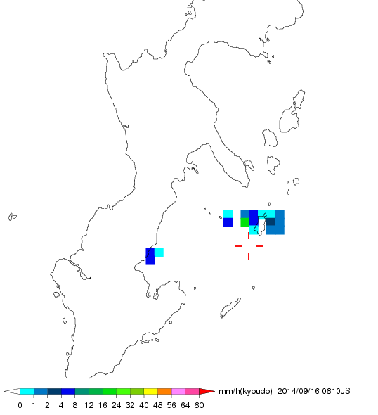 気象レーダー画像