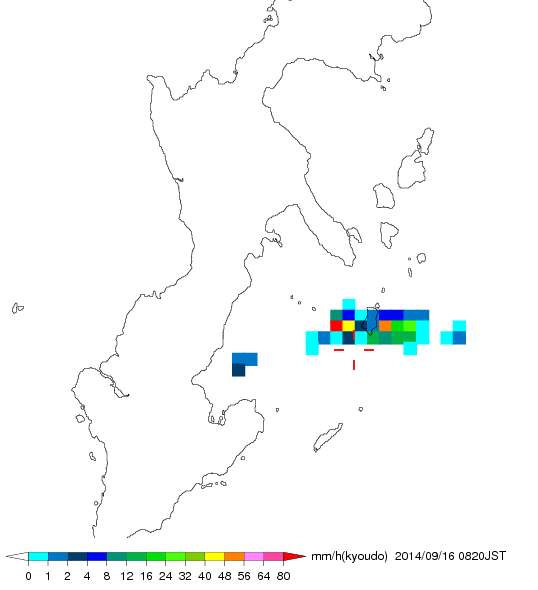 気象レーダー画像
