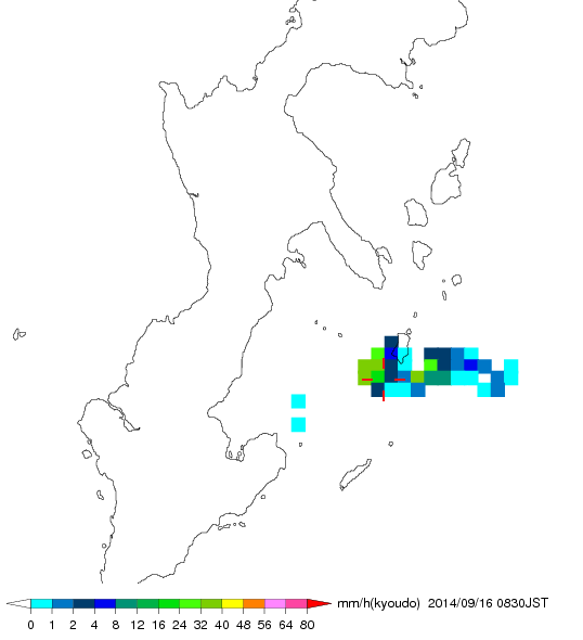 気象レーダー画像