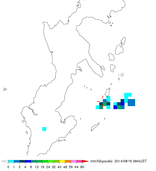 気象レーダー画像