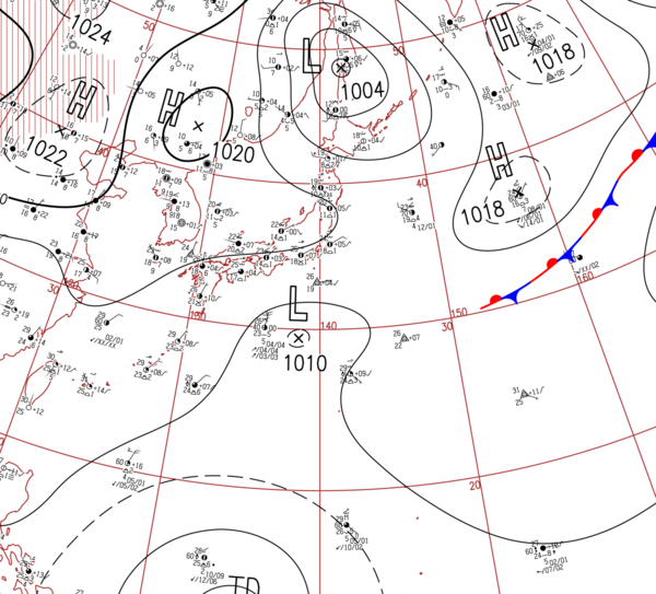 地上天気図