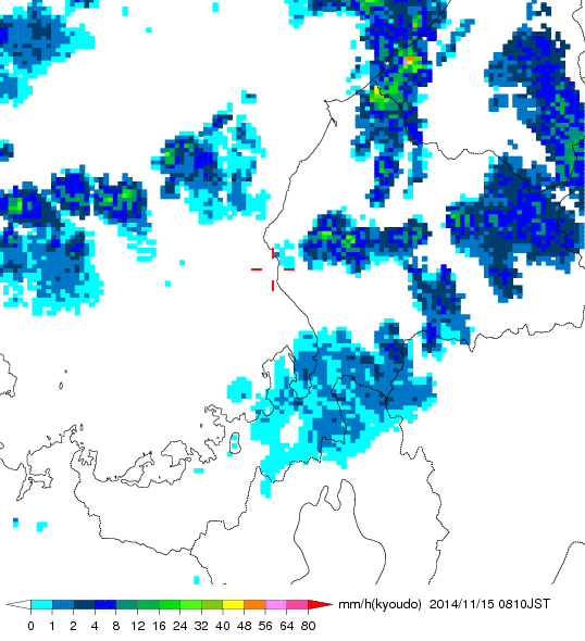 気象レーダー画像
