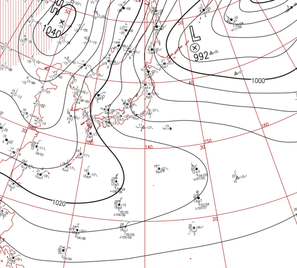地上天気図